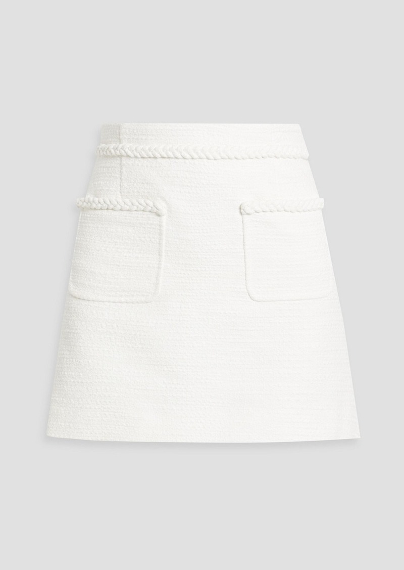 Derek Lam 10 Crosby - Dua cotton-tweed mini skirt - White - US 0