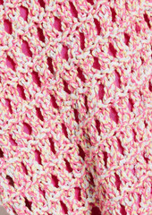 Derek Lam 10 Crosby - Eliana marled open-knit midi dress - Pink - M