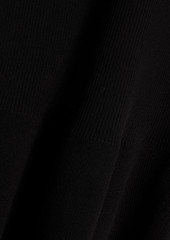 Derek Lam 10 Crosby - Fluted button-embellished cotton-blend mini dress - Black - L