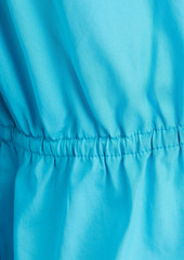 Derek Lam 10 Crosby - Breanna gathered cotton-poplin blouse - Blue - US 00