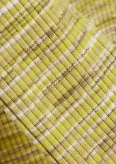 Derek Lam 10 Crosby - Geovana cutout marled ribbed-knit midi dress - Yellow - XS