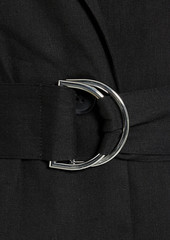 Derek Lam 10 Crosby - Harrison belted linen-blend blazer - Black - US 4