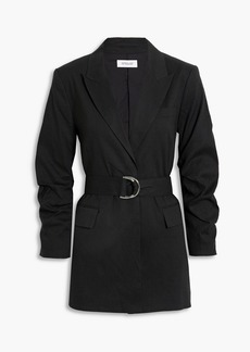 Derek Lam 10 Crosby - Harrison belted linen-blend blazer - Black - US 8