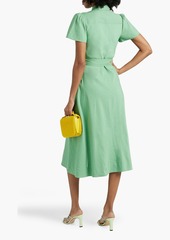 Derek Lam 10 Crosby - Judy linen-blend midi shirt dress - Green - US 16