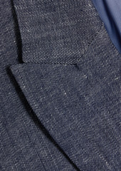 Derek Lam 10 Crosby - Kaia button-embellished linen-blend blazer - Blue - US 4