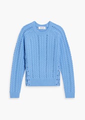 Derek Lam 10 Crosby - Aitana lace-up cable-knit wool sweater - White - S