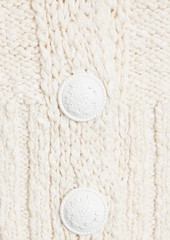 Derek Lam 10 Crosby - McKinley layered bouclé-knit and cotton-blend poplin top - White - XL