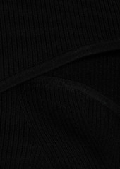 Derek Lam 10 Crosby - Nessa convertible ribbed-knit top - Black - S