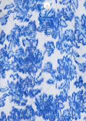 Derek Lam 10 Crosby - Ray floral-print cotton-blend top - Blue - L