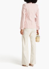 Derek Lam 10 Crosby - Rhonda lace-up linen-blend blazer - Pink - US 2