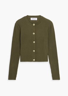 Derek Lam 10 Crosby - Ribbed cotton-blend cardigan - Green - XS