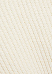 Derek Lam 10 Crosby - Ribbed cotton-blend turtleneck mini dress - White - M