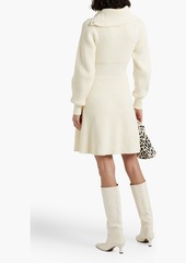 Derek Lam 10 Crosby - Ribbed cotton-blend turtleneck mini dress - White - S