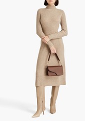 Derek Lam 10 Crosby - Ribbed mélange wool midi dress - Neutral - L