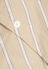 Derek Lam 10 Crosby - Charlotte striped cotton-poplin shirt dress - Neutral - US 00