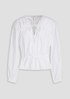Derek Lam 10 Crosby - Breanna cotton-blend poplin blouse - White - US 2