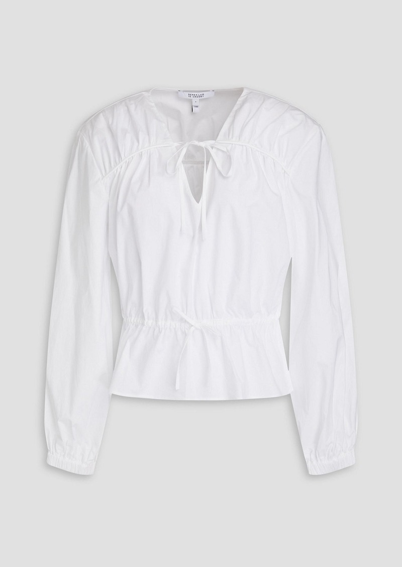 Derek Lam 10 Crosby - Breanna cotton-blend poplin blouse - White - US 0