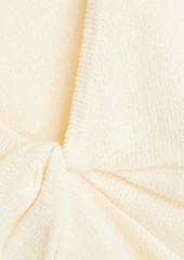 Derek Lam 10 Crosby - Leanna twist-front cotton-blend top - White - S