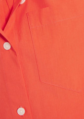 Derek Lam 10 Crosby - Wesley two-tone cotton-poplin shirt - Orange - US 0