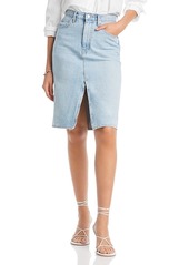 Derek Lam 10 Crosby Cotton Juliet High Rise Denim Skirt