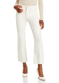 Derek Lam 10 Crosby Cropped High Rise Jeans in Ivory