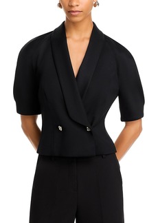 Derek Lam 10 Crosby Philippe Short Sleeve Blazer Top