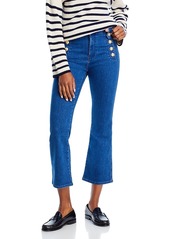 Derek Lam 10 Crosby Robertson Cropped Flare Leg Jeans in Dark Wash