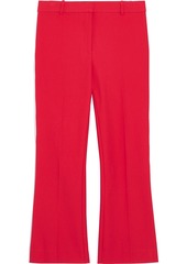 Derek Lam 10 Crosby Woman Corinna Striped Stretch-cotton Kick-flare Pants Red