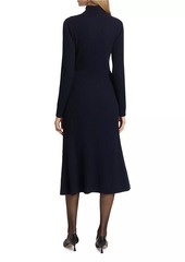 Derek Lam Diana Wool Turtleneck Midi-Dress