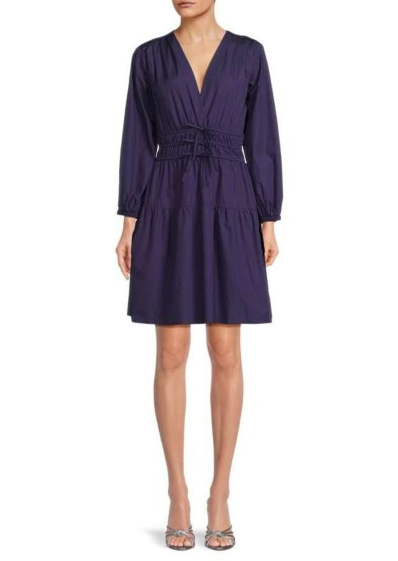 Derek Lam Emma Surplice Mini Dress