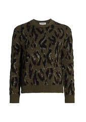 Derek Lam Evan Textured Leopard Sweater