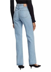 Derek Lam Farrah High-Rise Cuffed Straight Jeans