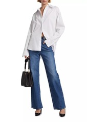 Derek Lam Faye High-Rise Tailored Wide-Leg Jeans