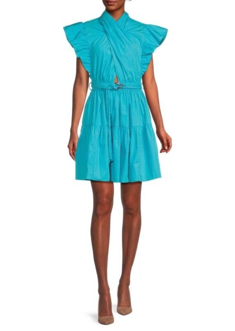 Derek Lam Finn Ruffle A Line Mini Dress