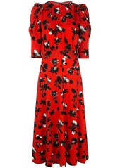 Derek Lam puff-sleeve floral-print dress