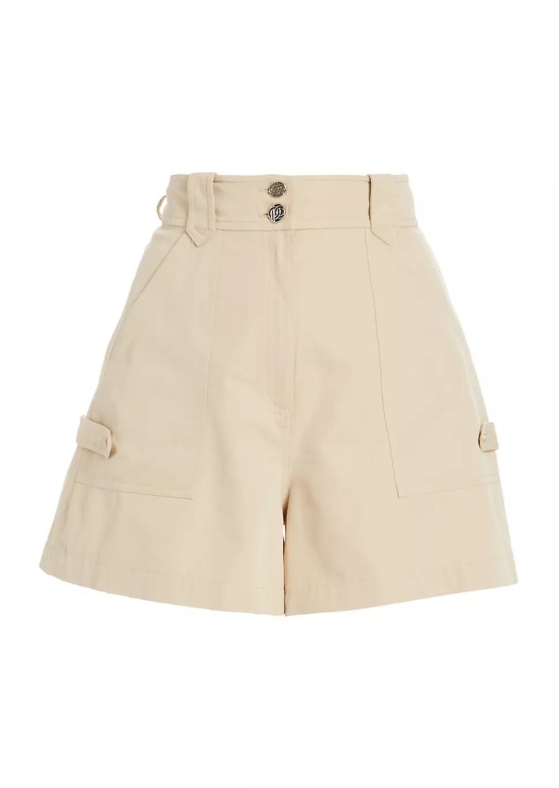 Derek Lam Franci High-Rise Utility Shorts