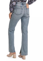 Derek Lam Frankie Split-Hem Straight-Leg Jeans