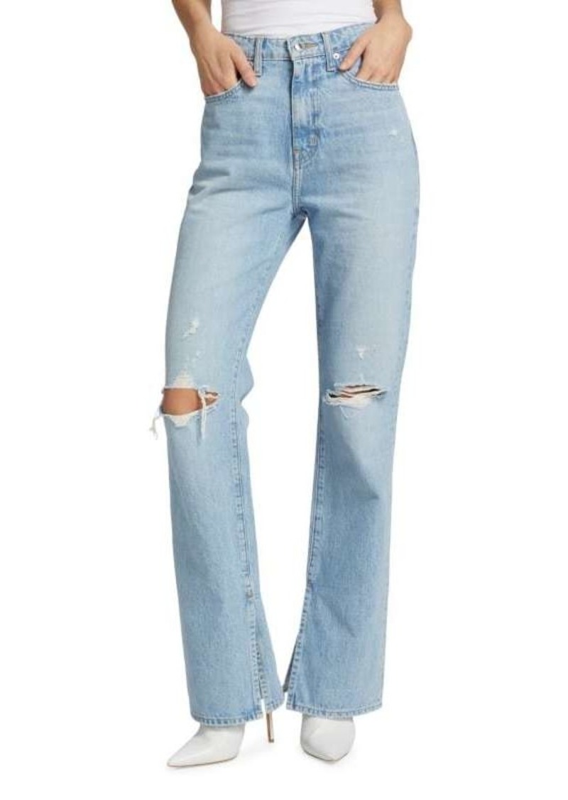 Derek Lam Frankie Ultra High Rise Straight Leg Jeans