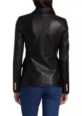 Derek Lam Franklin Double-Breasted Leather Jacket
