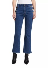 Derek Lam Goldie High-Rise Crop Flare Jeans