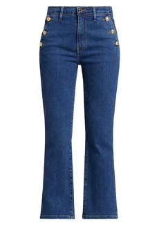 Derek Lam Goldie High-Rise Crop Flare Jeans