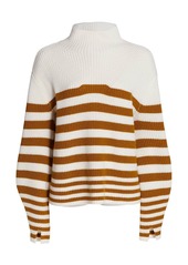 Derek Lam Gracelynn Striped Mockneck Sweater
