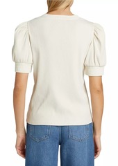 Derek Lam Heather Puff-Sleeve T-Shirt