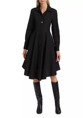 Derek Lam Helene Asymmetrical Knee-Length Shirtdress