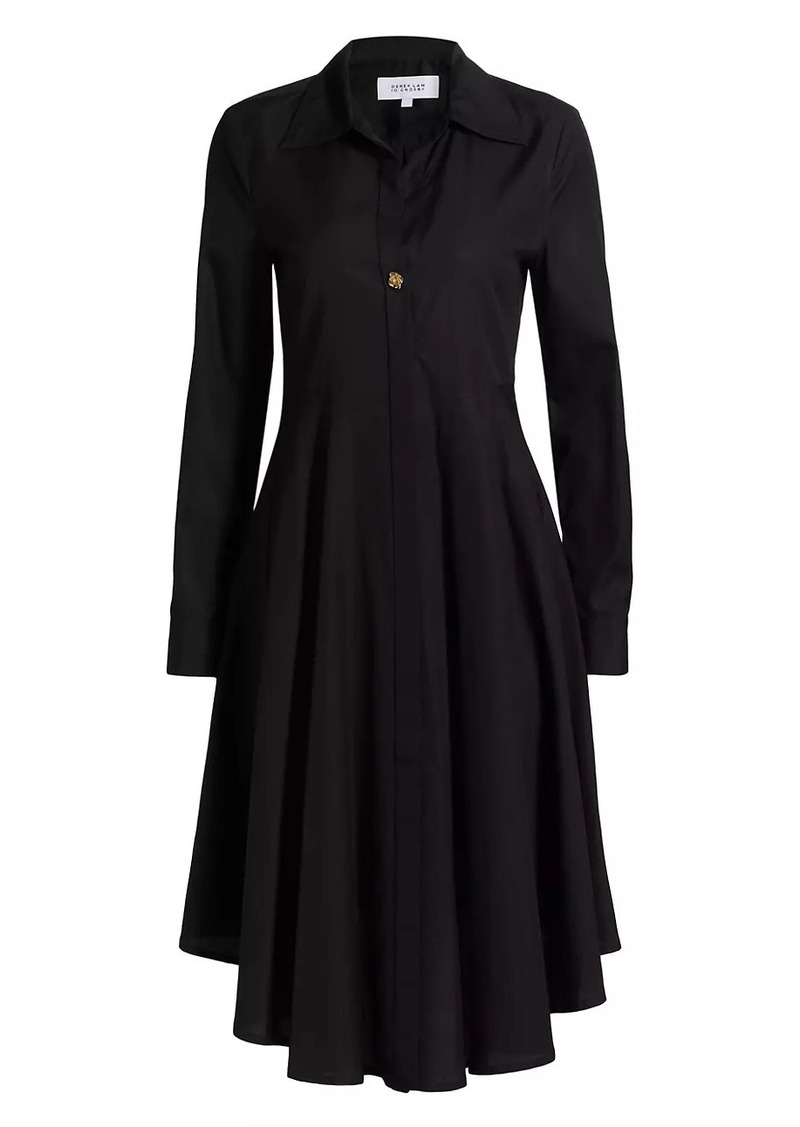 Derek Lam Helene Asymmetrical Knee-Length Shirtdress