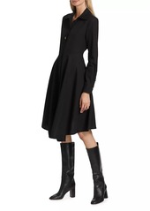 Derek Lam Helene Asymmetrical Knee-Length Shirtdress