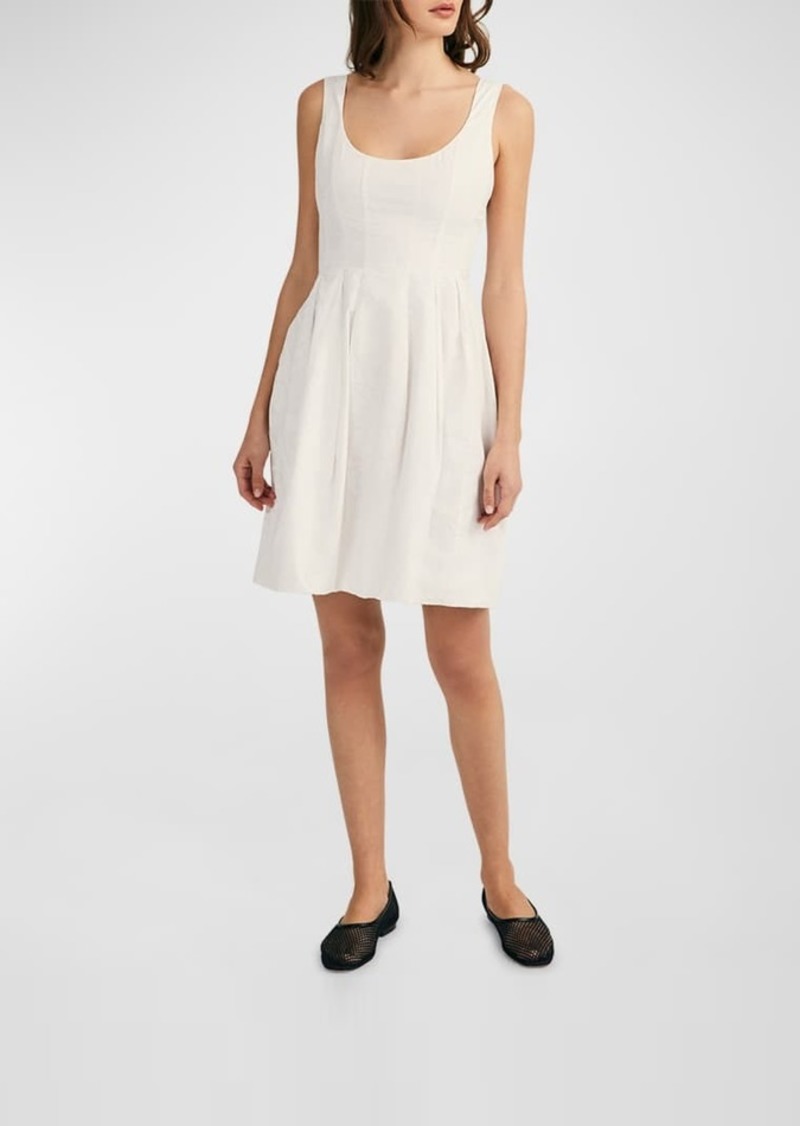 Derek Lam Jade Sleeveless Bubble-Hem Dress