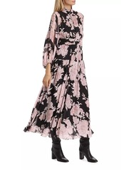 Derek Lam Jolie Floral Midi-Dress