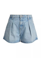 Derek Lam Josie Pleated Denim Shorts