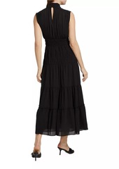 Derek Lam Junia Sleeveless Tiered Midi-Dress